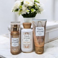 Bath & Body Works Travel Bundle  - Touch Of Gold
