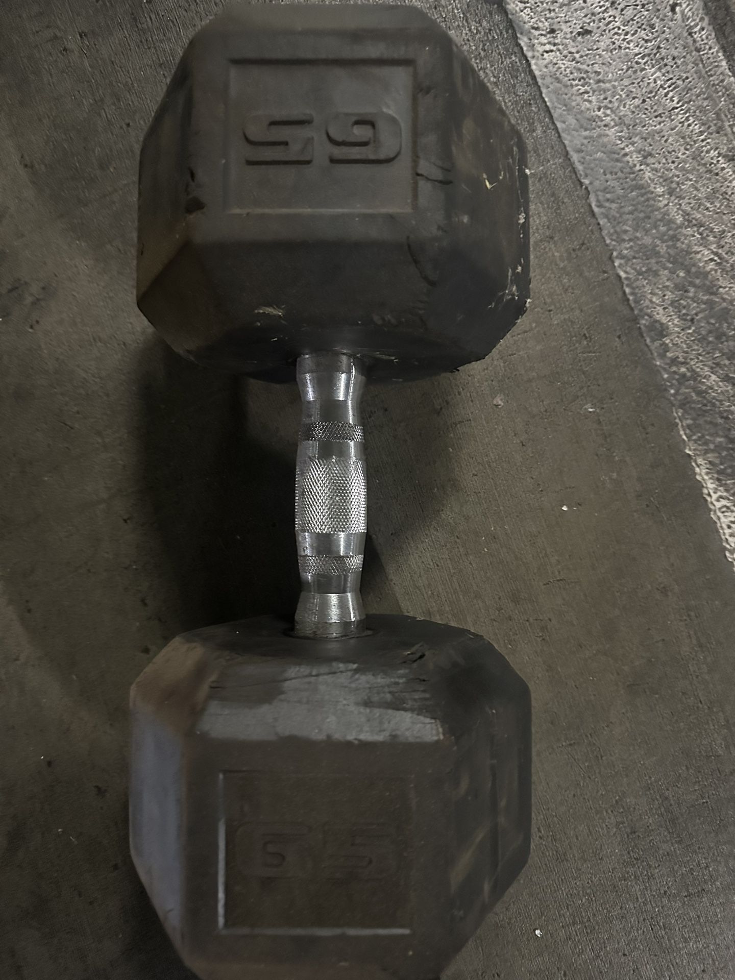 65 Pound Dumbbell