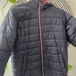 Tommy Hilfiger Blue Puffer Kid Jacket Size M