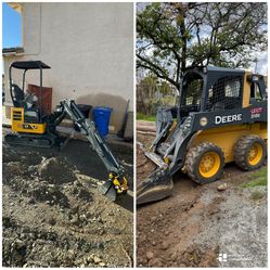 Skid Steer And Excavator