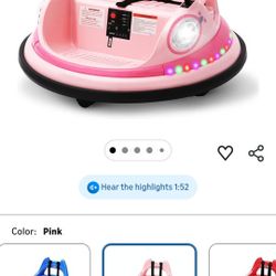 Ride On Toddler Bumper Car 
