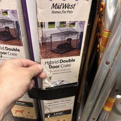 Midwest Hybrid Double Door Dog Crate Large