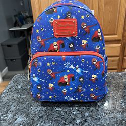 Loungefly Disney Parks Exclusive Pixar "The Incredibles" Mini Backpack.  Brand New with Tags 
