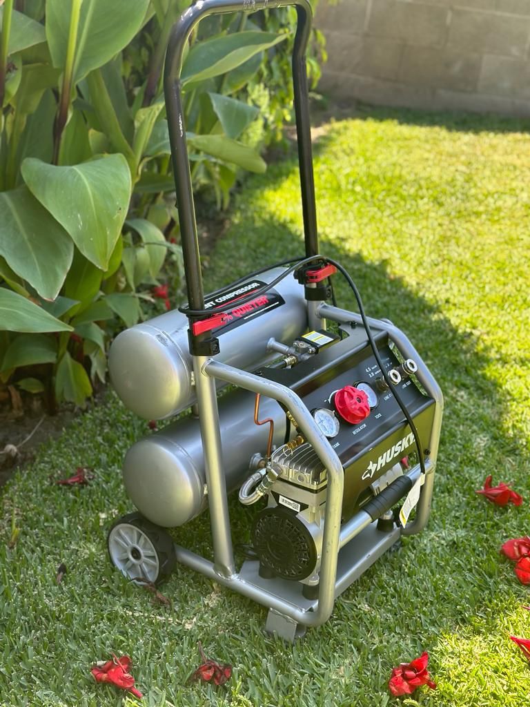 Husky 4.5 Gal. Portable Electric-Powered Silent Air Compressor