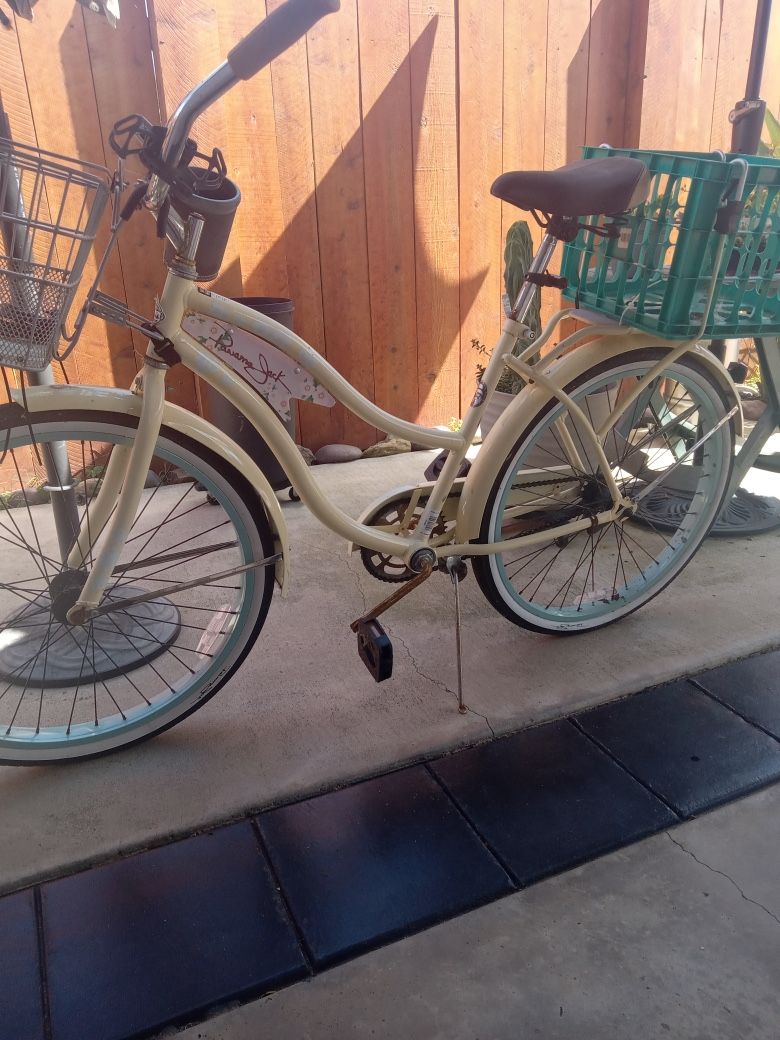 2 Bikes For 1! Beach Cruiser Almost New  (Huffy, Panama Jack Edition)
