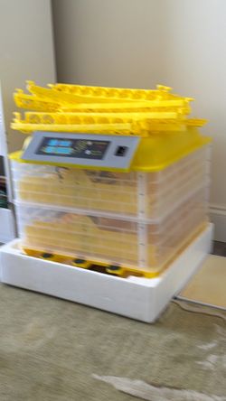 Two levels incubator, for chicken and Quails.