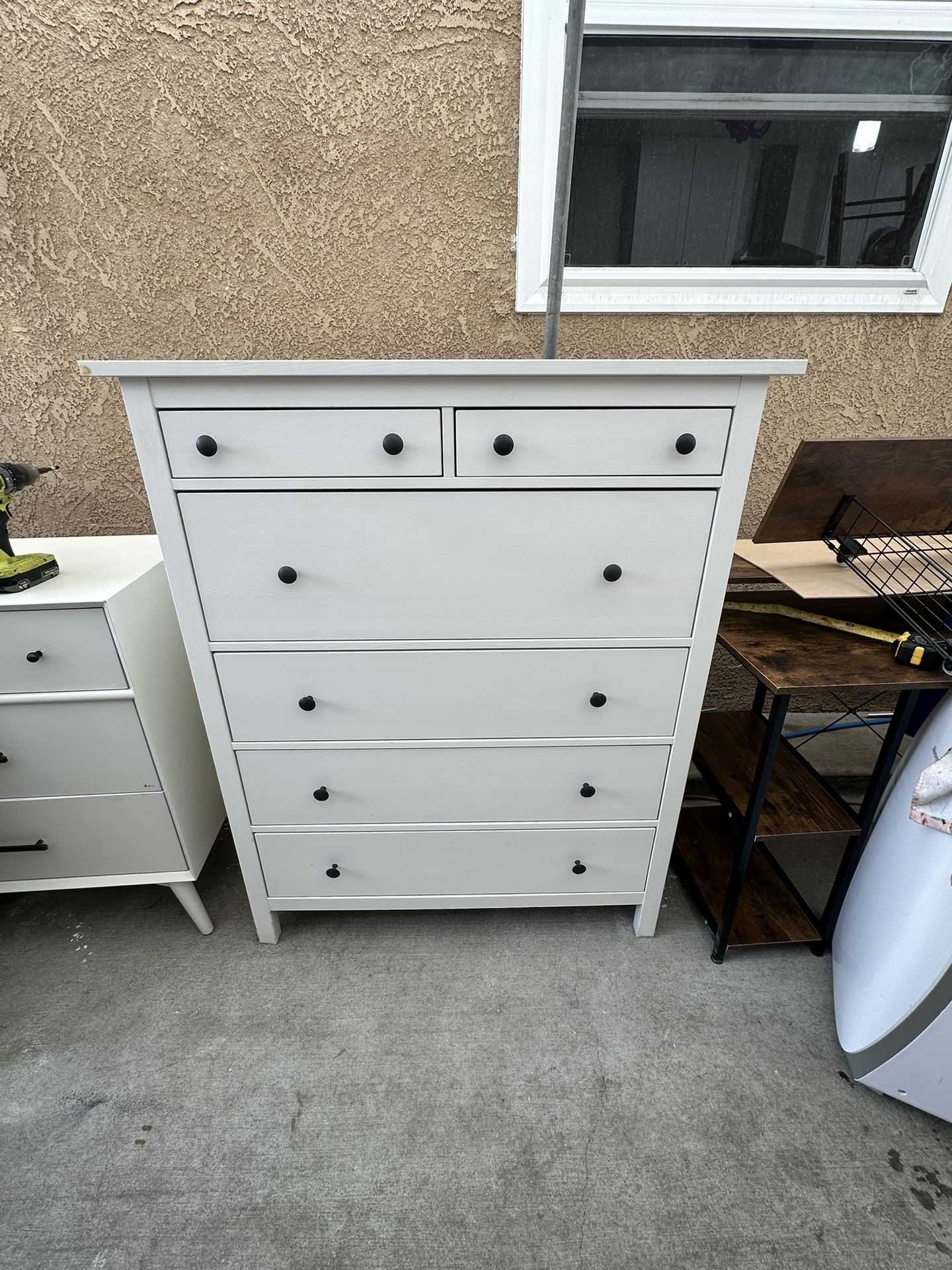 White IKEA Hemnes Dresser