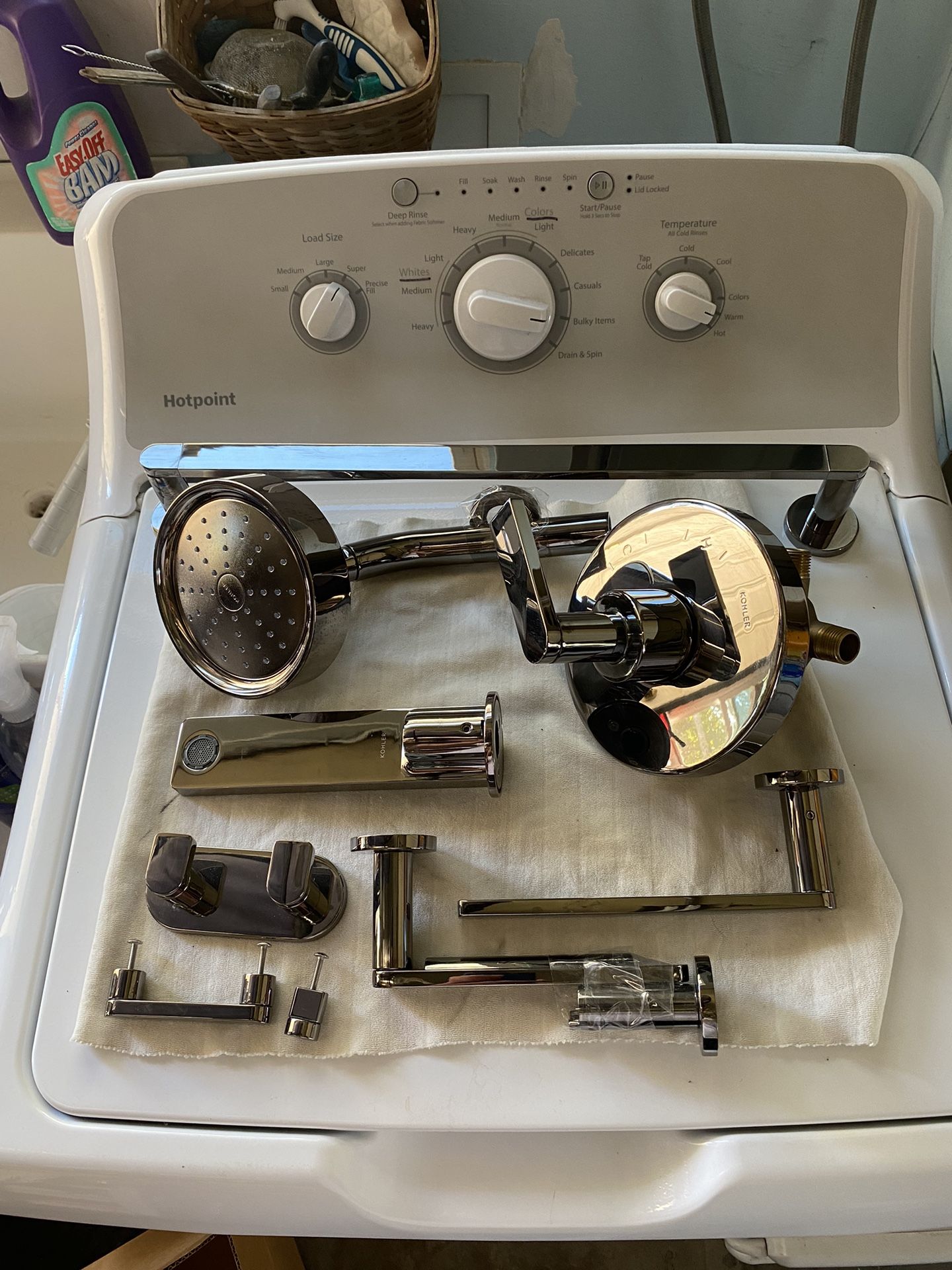 Full Kohler Nickel Plated Shower Set