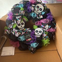 Día De Los muertos wreath