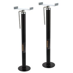 LUSHIH RV Slide Out Support Trailer Stabilizer Jacks, RV Camper Accessories For Travel Trailers - 15" To 26" - 5000 Lbs Each - Pack Of 2