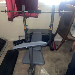 Weight Set And Bench Make An Offer! 😁😎👍🏽