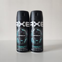 2 Axe Deodorant Spray Apollo 