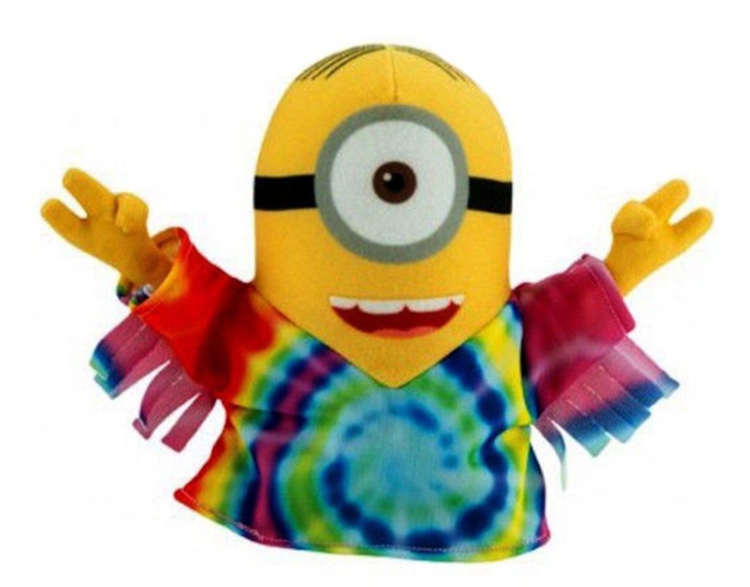 NEW - HUGE Hippie Minion Plush OVER 2 FEET TALL!