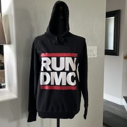 2014 Cotton on Run DMC sweatshirt, size S, black with red and white printing