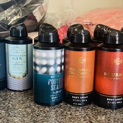 Men’s Bath & Bodyworks Sprays $6.00 Each