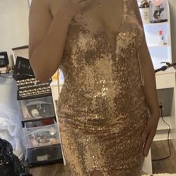 Beautiful Gold Sequin Dress