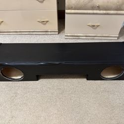 Underseat 8” subwoofer truck box ported