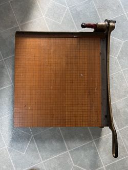 Vintage IDEAL Ingento Paper Cutter – Heavy-Duty & Super Sharp