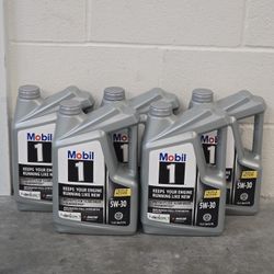 Mobil 1 Advanced Full Synthetic Motor Oil 5W-30, 5 Quart Jugs (X 5)