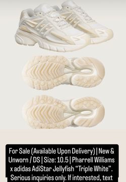 Pharrell Williams x Adidas “Adistar Jellyfish” DS size 10.5