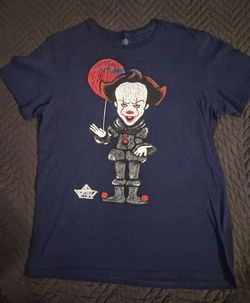 Pennywise IT Graphic T-Shirt Navy Blue