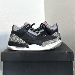 Jordan 3 black cement size 9.5