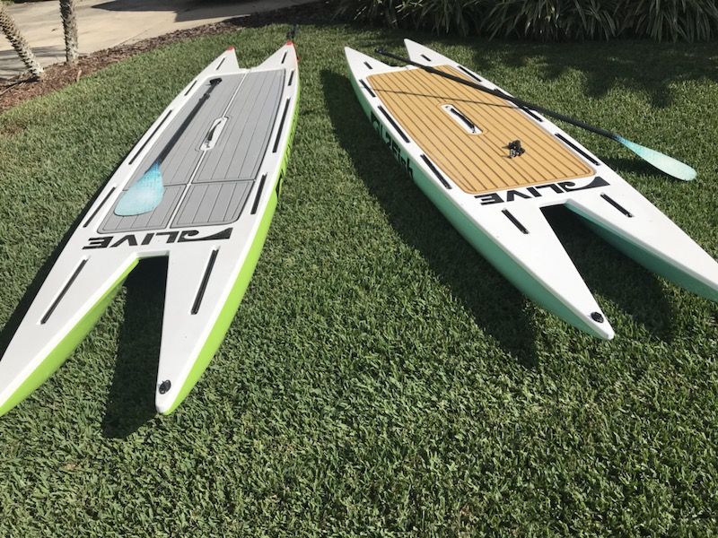 Live Watersports L2Fish and L4Expedition fishing paddle boards