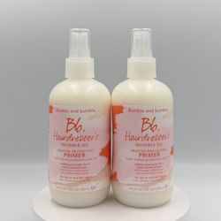 TWO BUMBLE AND BUMBLE HAIRDRESSER’S INVISIBLE OIL PRIMER 250ML X2 UV+HEAT CARE