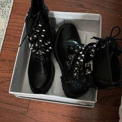 Studded Biker Boots Size 7 Men