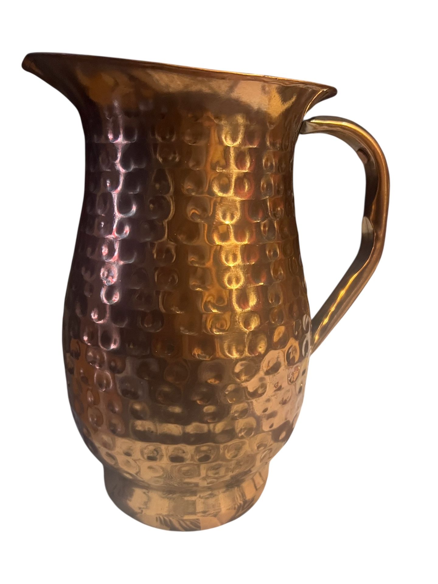 Robert Stanley Signature Collection hammered copper pitcher 9”x7”