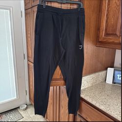 Mens Black Medium Gym Shark Sweatpants Joggers 