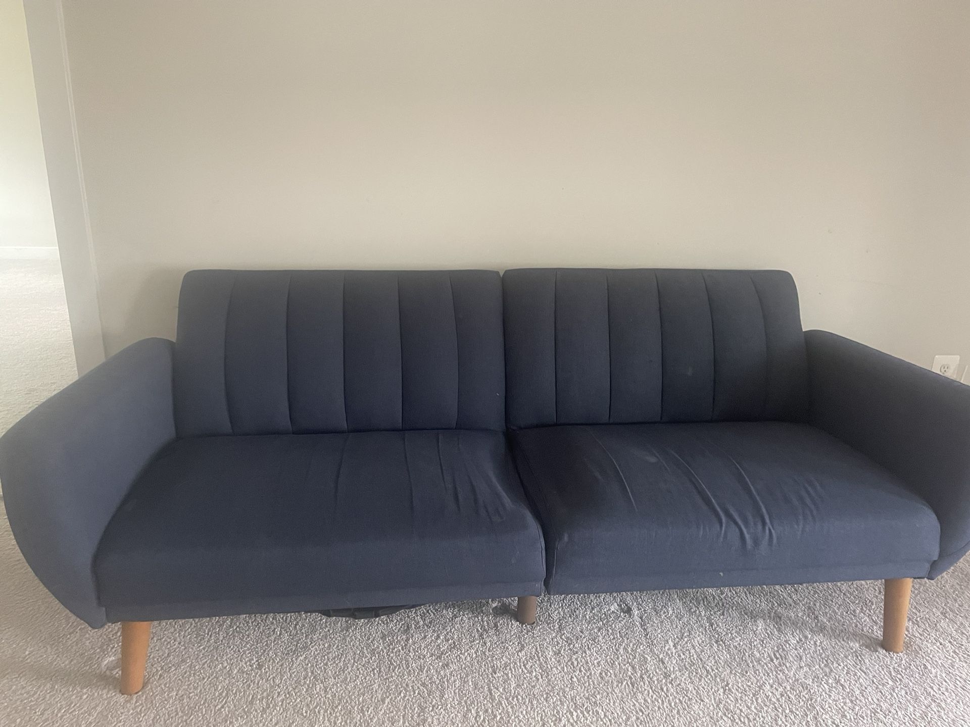 Round Arm Convertible Sofa 81.5 “