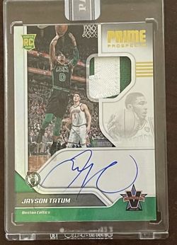 Jayson Tatum 1/1 Auto Patch Rookie Card