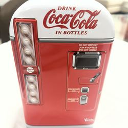 Drink Coca-Cola in Bottles Vendo Collectible Tin Box 7in X 4in