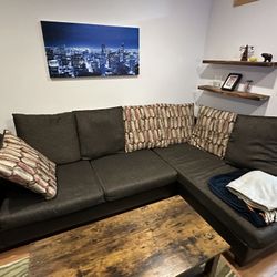 Sectional Couch (chocolate)