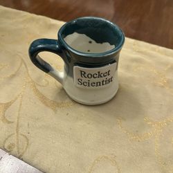 New Rare ROCKET SCIENTIST Coffee Mug Studio Art Drip Glaze Tumbleweed Pottery 5”