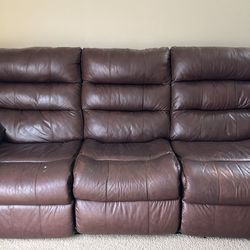 Recliner 3 seater couch - move out sale