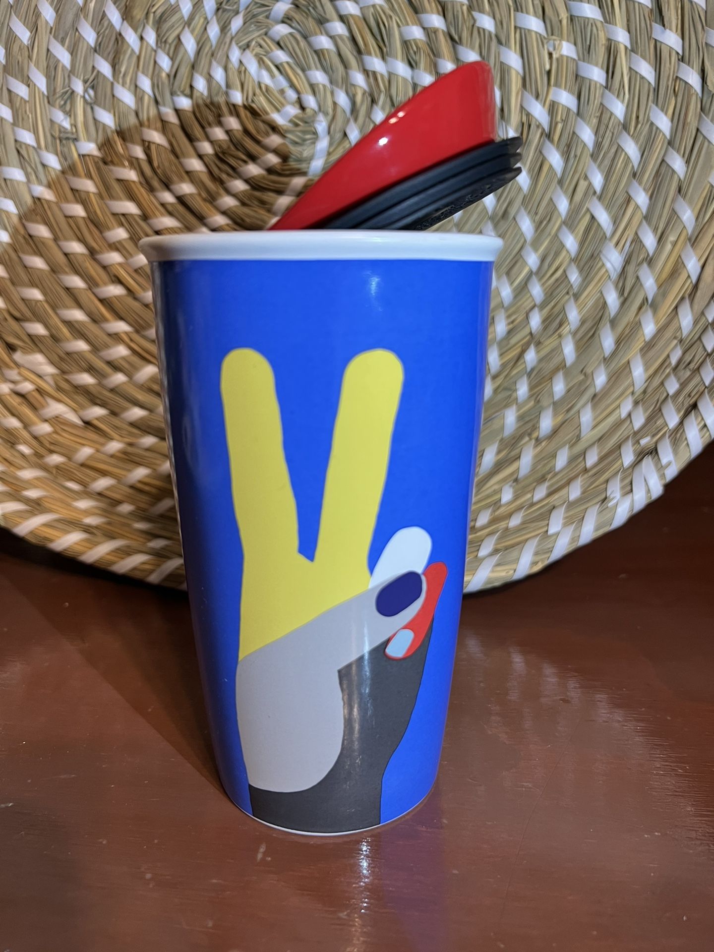 Starbucks Peace Holiday Mug 2017 12 oz