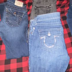 True Religion, Miss Me And Levi Women’s Jeans