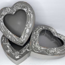 Shabby Chic Heart Vase 