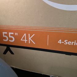 Fire  Tv 55 Inches New  For Parts Cracked. Screen 