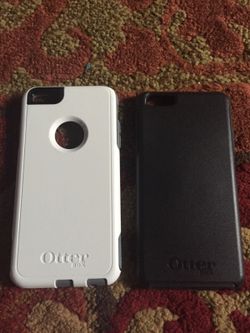 Black or white otter box iPhone 6 Plus case