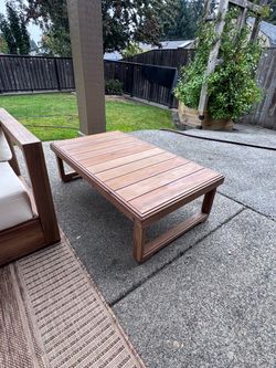 Solid wood acacia outdoor table