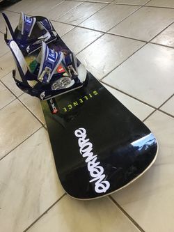 Size 167 Silence Snowboard with XL Bindings