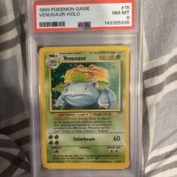 Psa 8 Venusaur Base Set Holo