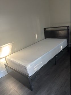 Twin XL Bed-frame and Mattress