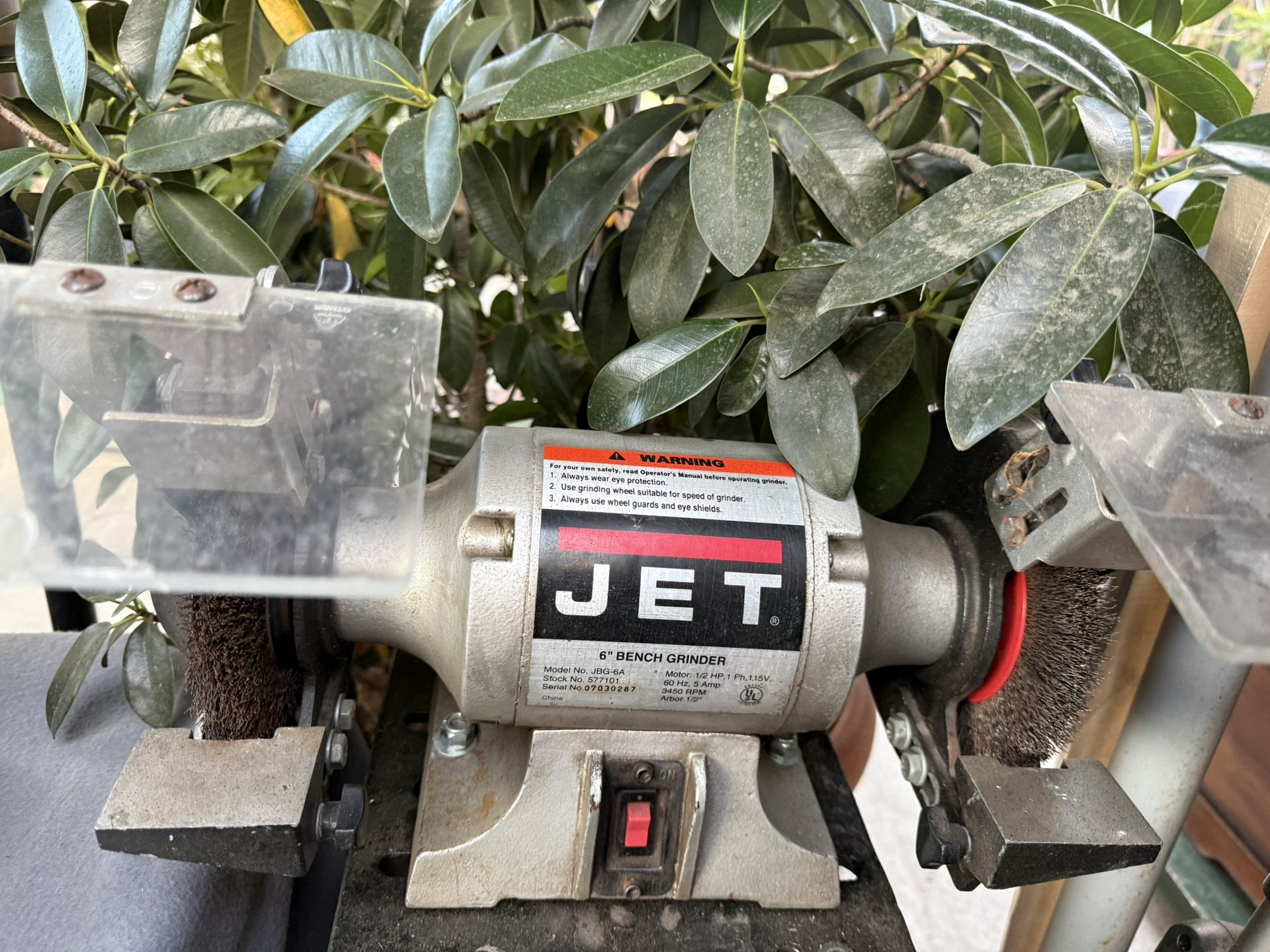 Jet 6" 1/2 HP Bench Grinder