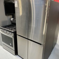 Samsung Stainless Steel 29 Cu. Ft. Smart 4-Door Flex Refrigerator With AutoFill Water Pitcher 