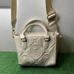 Valentino Orlandi ivory monogram handbag