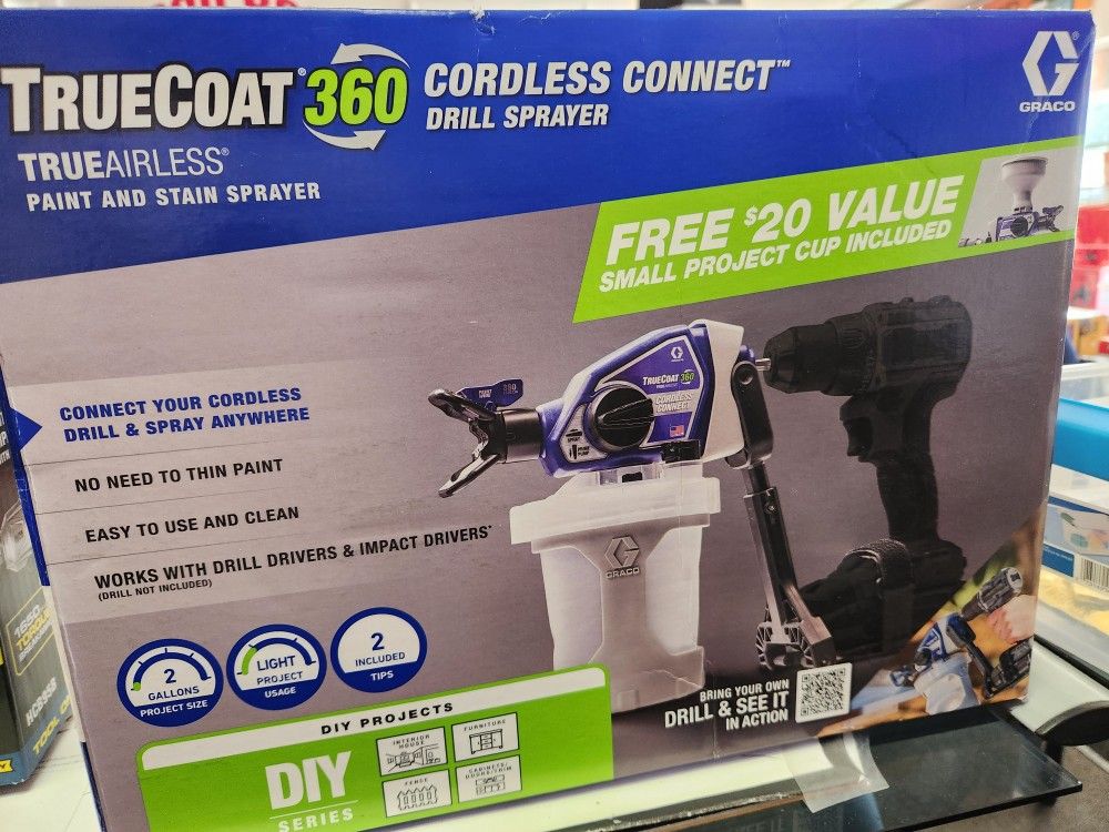 Truecoat 360 Handheld Cordless Connect Drill Paint Sprayer